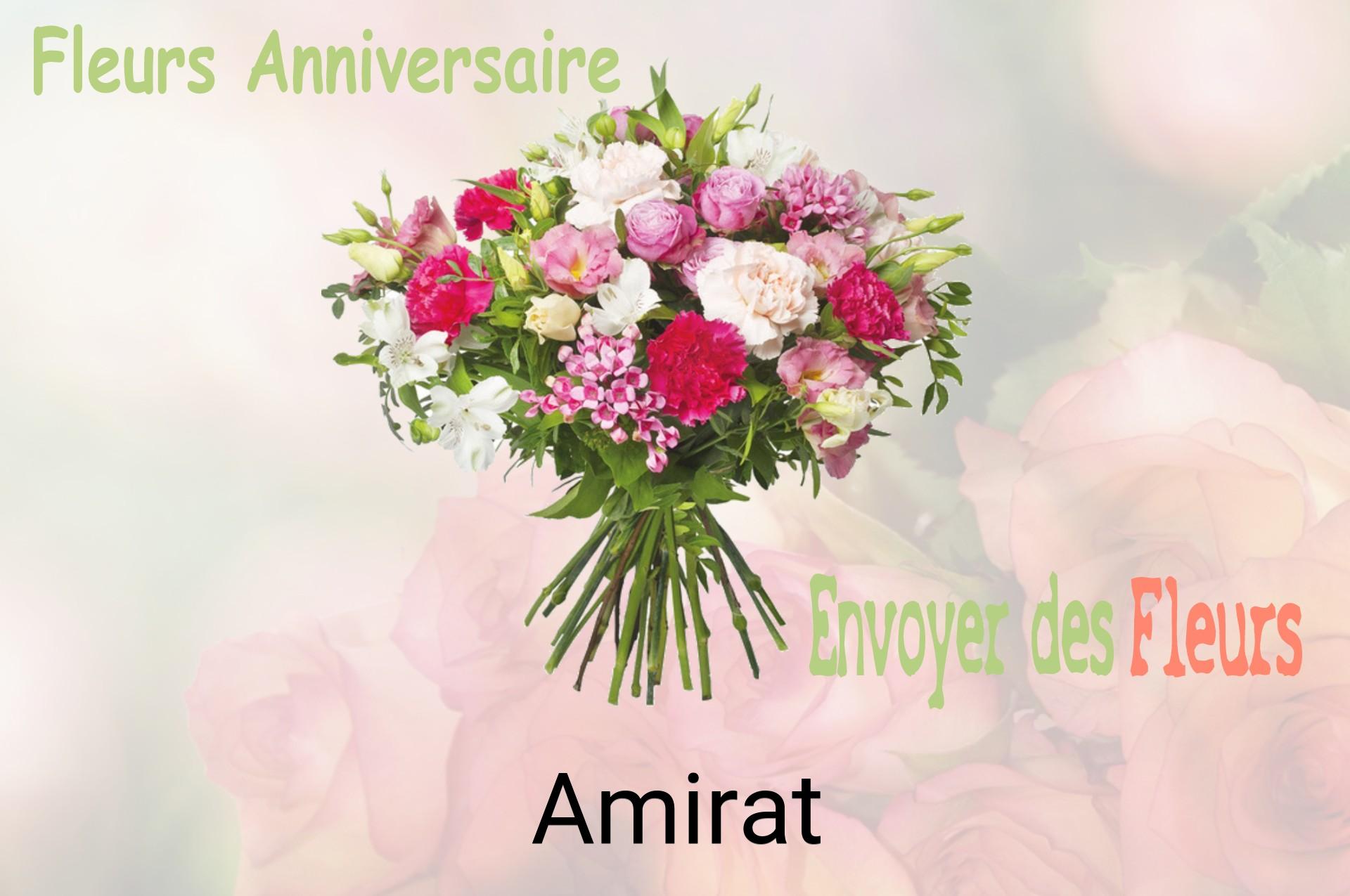 Bouquet de fleurs d’anniversaire livré à Amirat